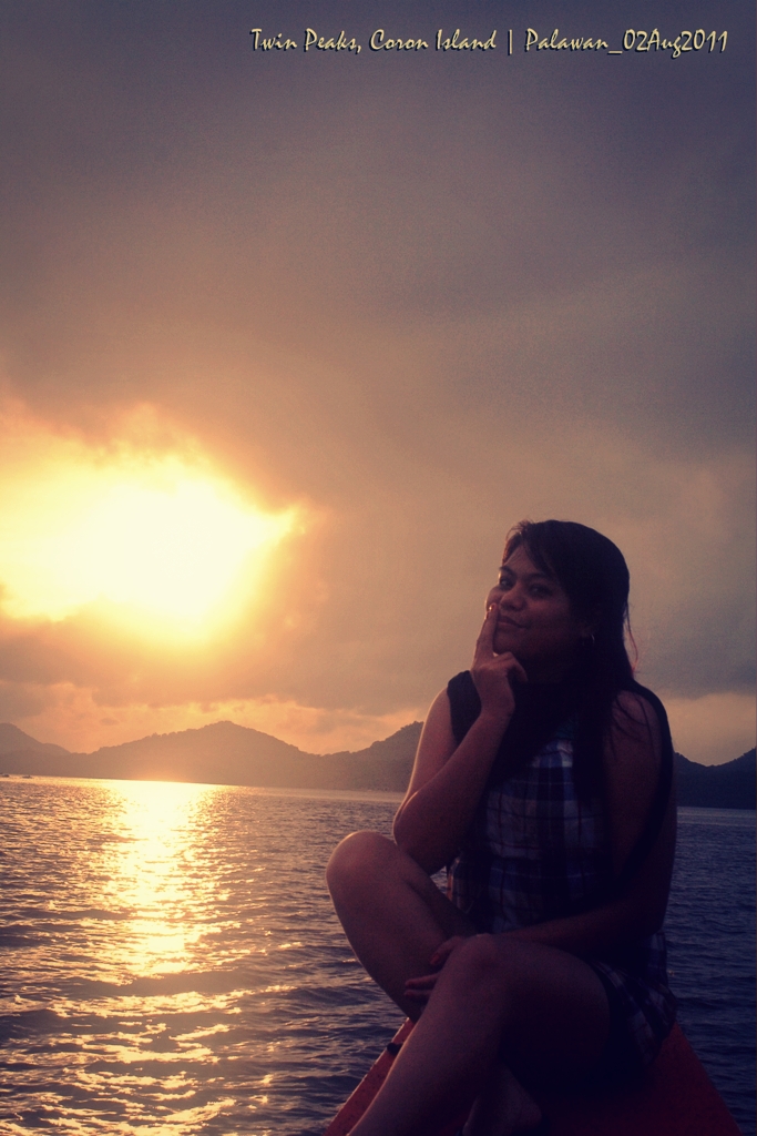 Me and the Struggling Sunset at Coron